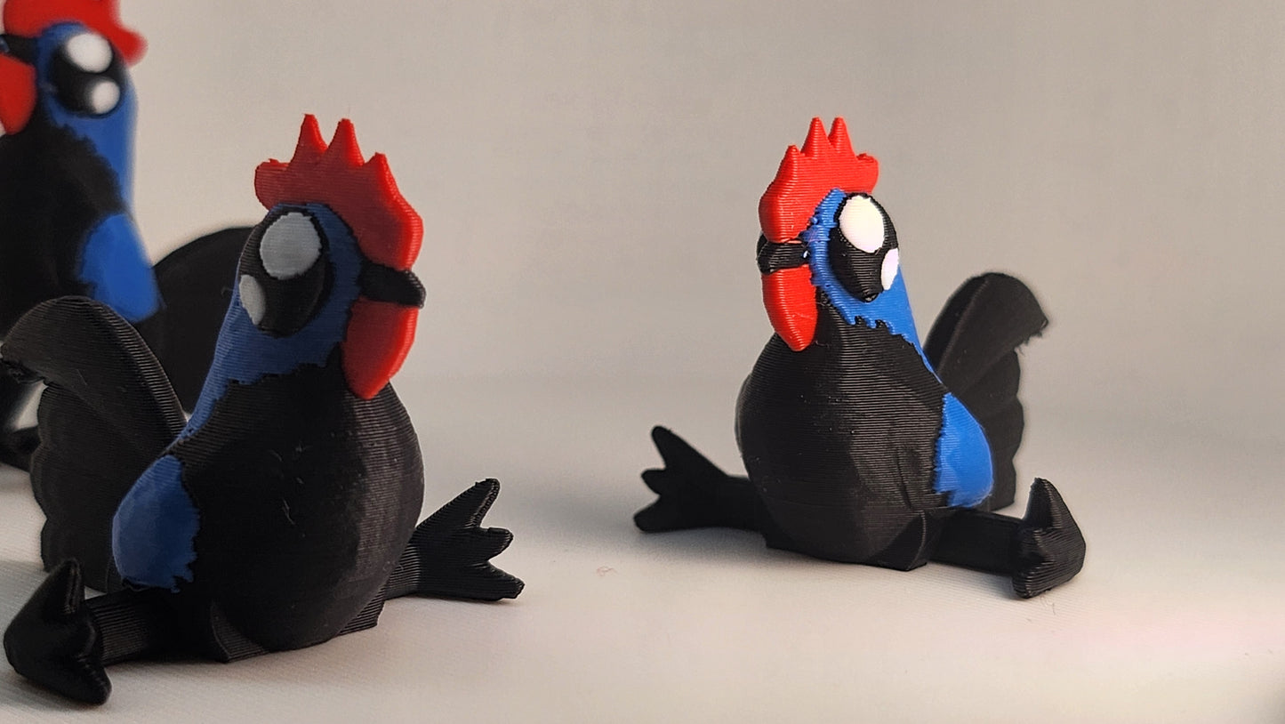 3D-Printed Articulated Rooster