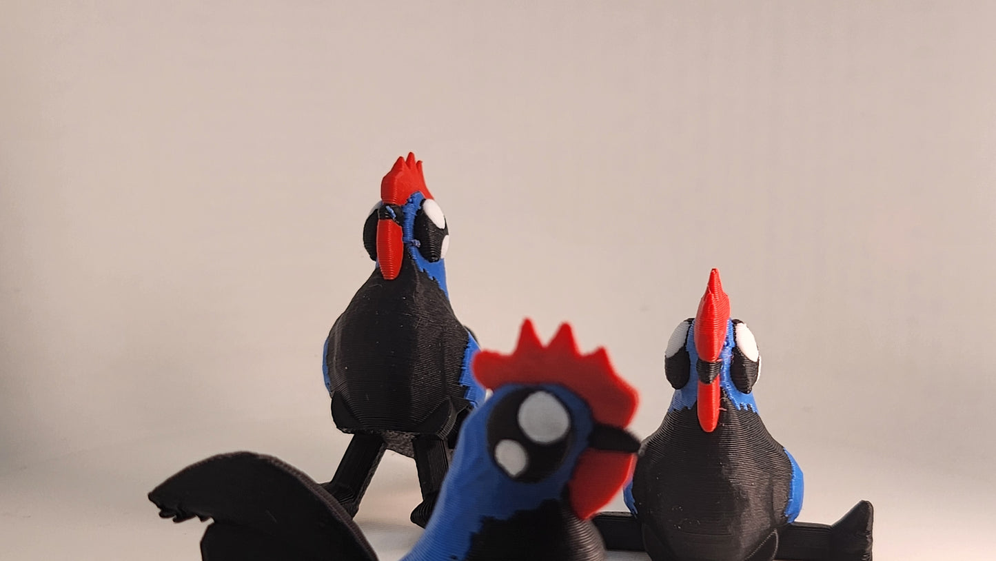 3D-Printed Articulated Rooster